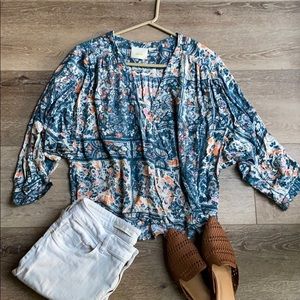 Anthropologie Maeve flowy blouse